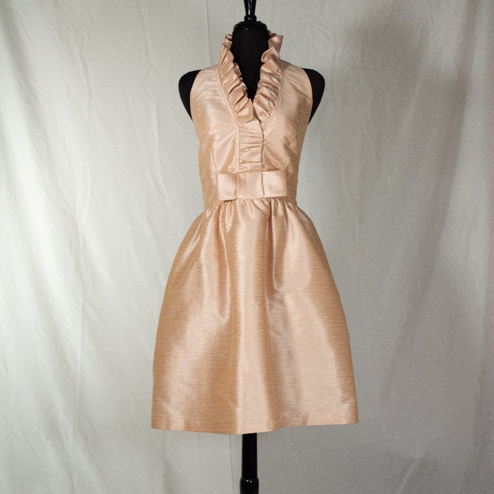 Alfred Sung Bridesmaid style D468 in Pearl Pink